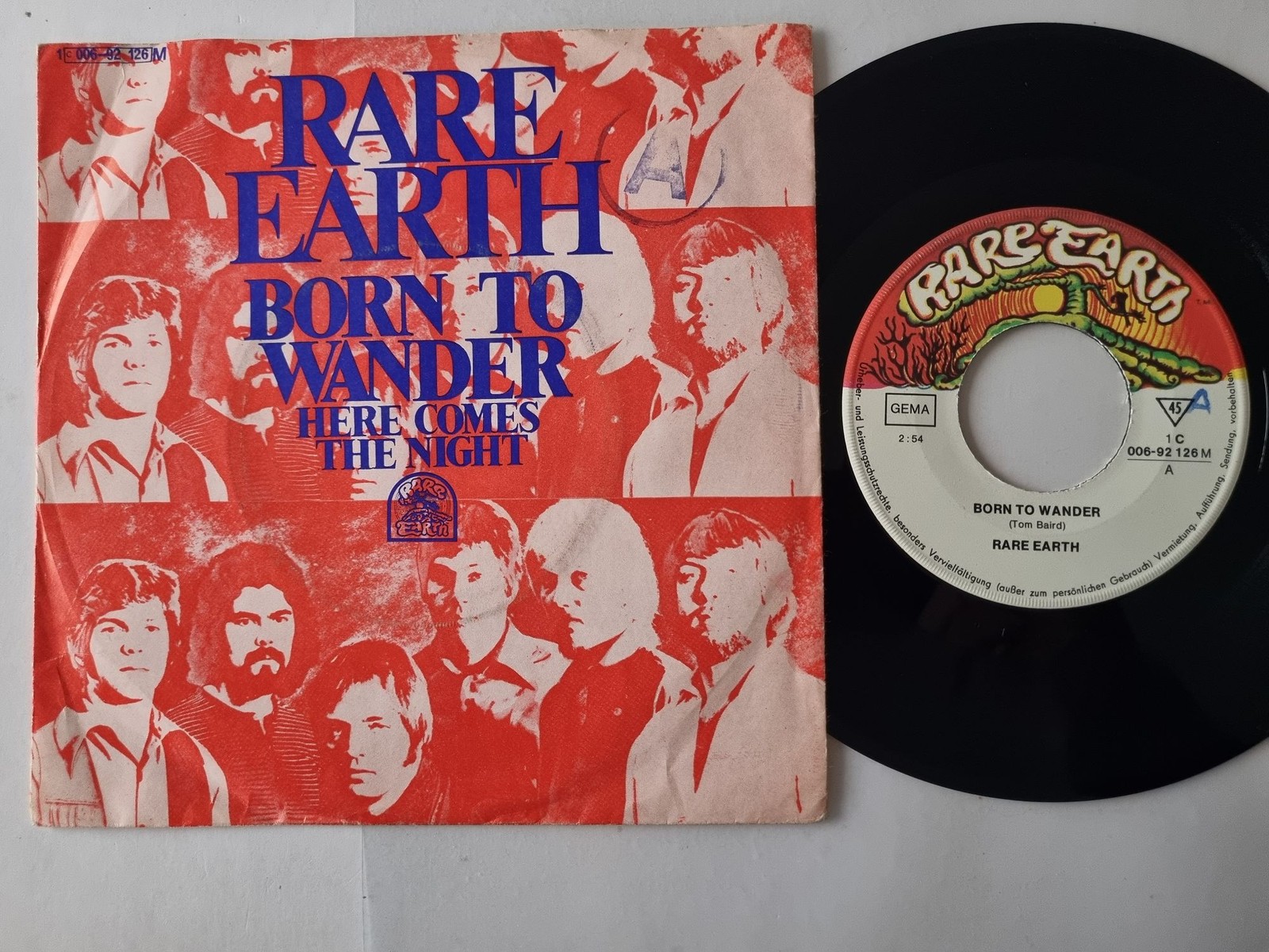Rare Earth - Born To Wander 7'' Vinyl Germany