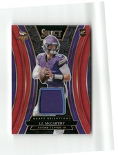 2024 Select Draft Selections Memorabilia Red Prizm J.J. McCarthy Vikings
