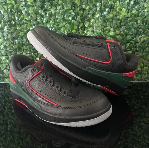 Air Jordan 2 Low Fire Red Cement GS taglia 6 anni donna taglia 7 5 (retro 1 3 11 12 13