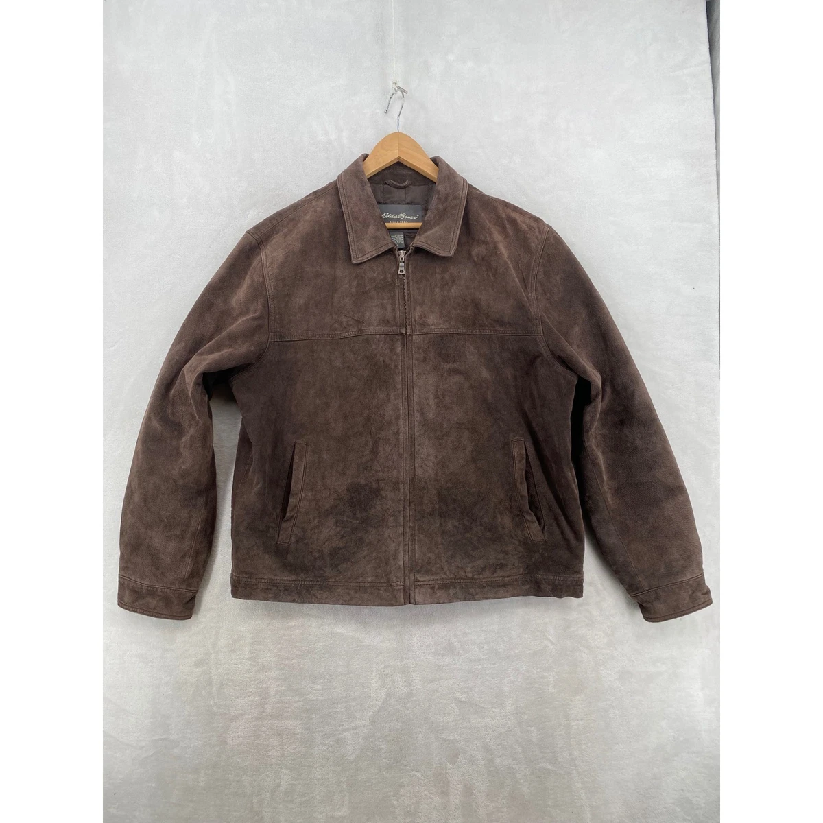 ジャケット・アウター 00s eddie bauer suede leather coat brown Vintage Eddie Bauer Leather Jacker/Coat Selected By The Igala NYC