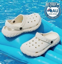 Unisex Summer Garden Clogs Sandals Closed Toe Non Slip Beach Shoes Cushion Sole