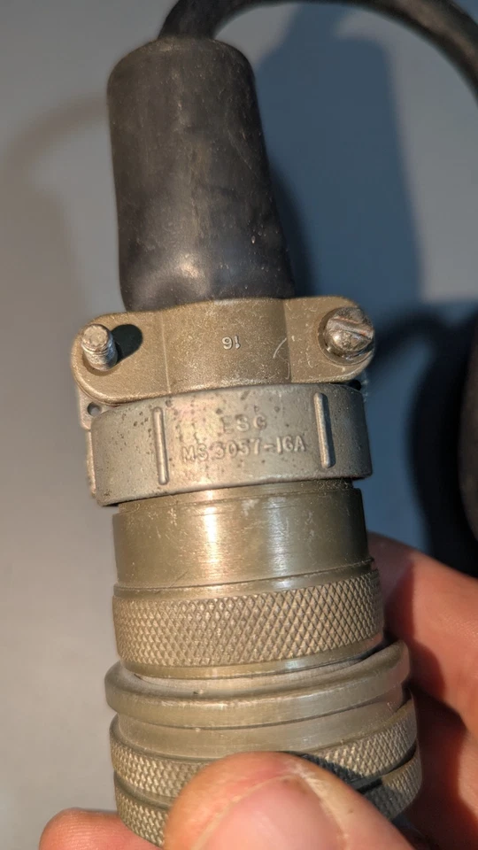 Cable de extensión de alimentación militar difícil de encontrar, Amphenol 28-11S, 9 pines Foto 3 de 4