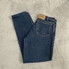 Vintage 90s Levis 550 Blue Jeans Mens 33x32 Made in USA Relaxed 1996 EUC