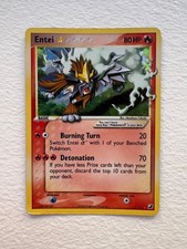 Pokémon Card Entei Gold Star 113/115 EX Unseen Forces Holo LP/MP