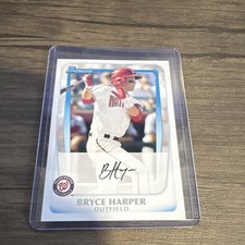 2011 Bowman Bryce Harper Washington Nationals Rookie Card #BP1. rookie card picture