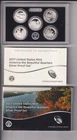 2017 UNITED STATES MINT AMERICA THE BEAUTIFUL QUARTERS SILVER PROOF SET 25¢ COIN