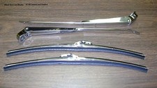 SALE Windshield wiper arms & blades 4pc kit 67-9 Camaro coupe Firebird Stainless