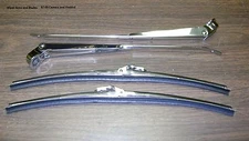 SALE Windshield wiper arms & blades 4pc kit 67-9 Camaro coupe Firebird Stainless