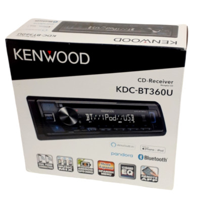NEW Kenwood KDC-BT360U CD Receiver USB AUX Bluetooth, Alexa built in, Pandora