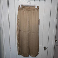 New Joie waistband flowy wide leg casual pants size M