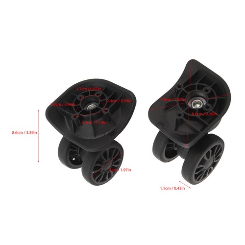 2pcs Suitcase Caster Luggage Replacement Luggage Wheel For Repairing - Picture 22 of 24