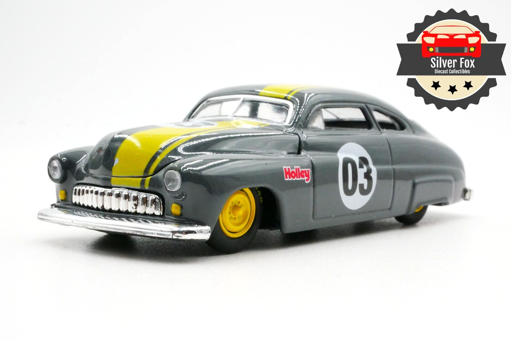 1949 MERCURY HOLLEY RACING GRAY 1:64 SCALE DIECAST COLLECTOR MODEL CAR
