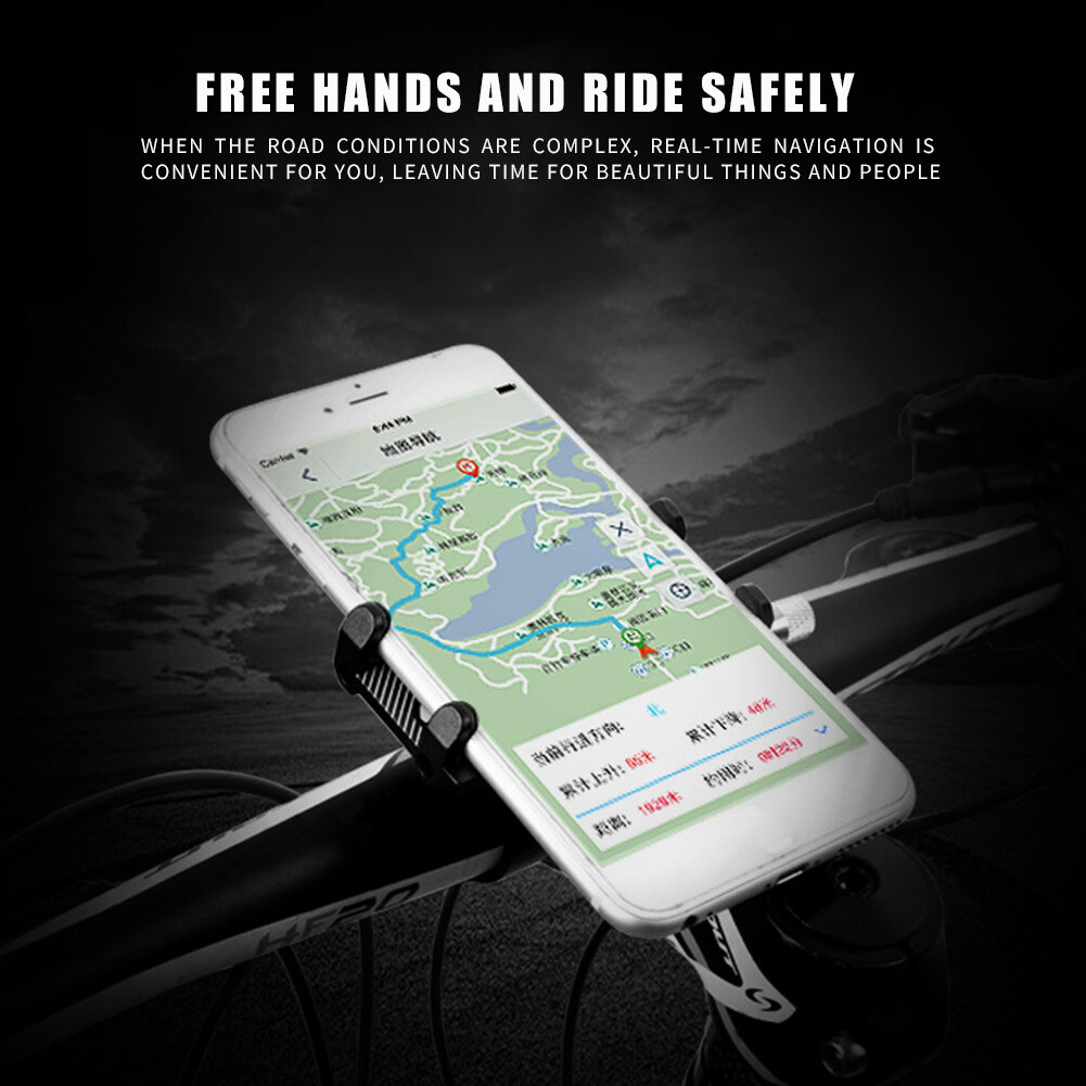 OUO Q88 Bicycle Motorcycle Phone Holder Aluminum Alloy Bike Cell Phone