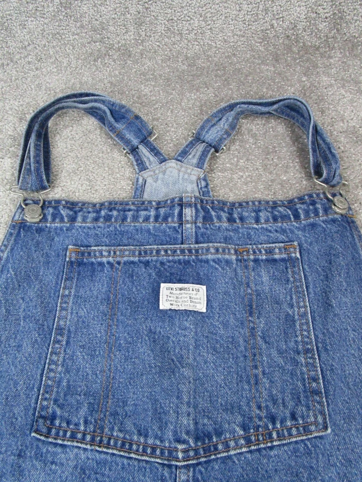 Levi's Romper Womens Xl Blue Cotton Pleaded Denim * - Image 2 of 4