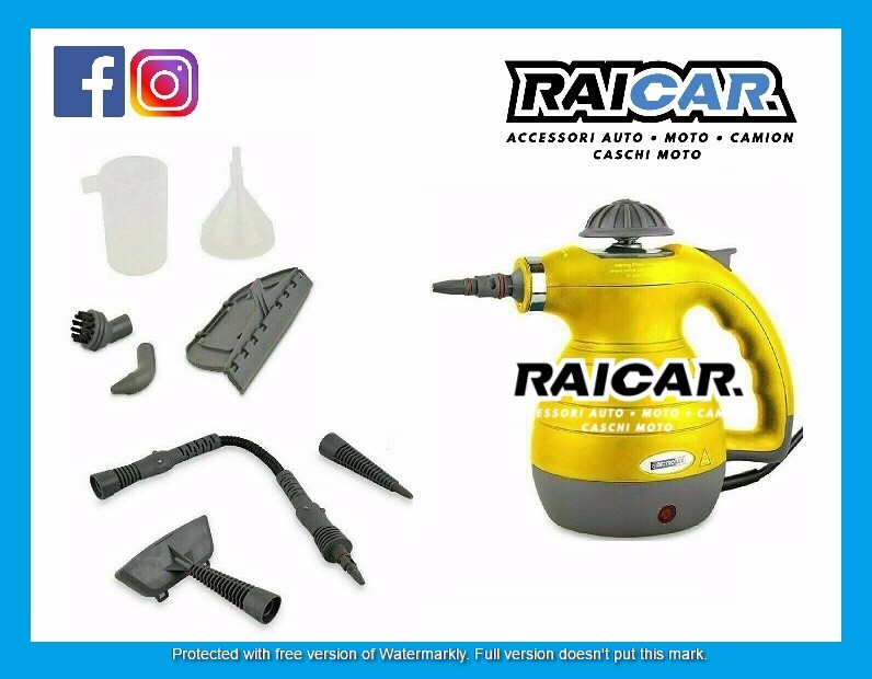 Vaporetta Pulitore a Vapore 3 Bar: Sanificatore Professionale Casa e Auto