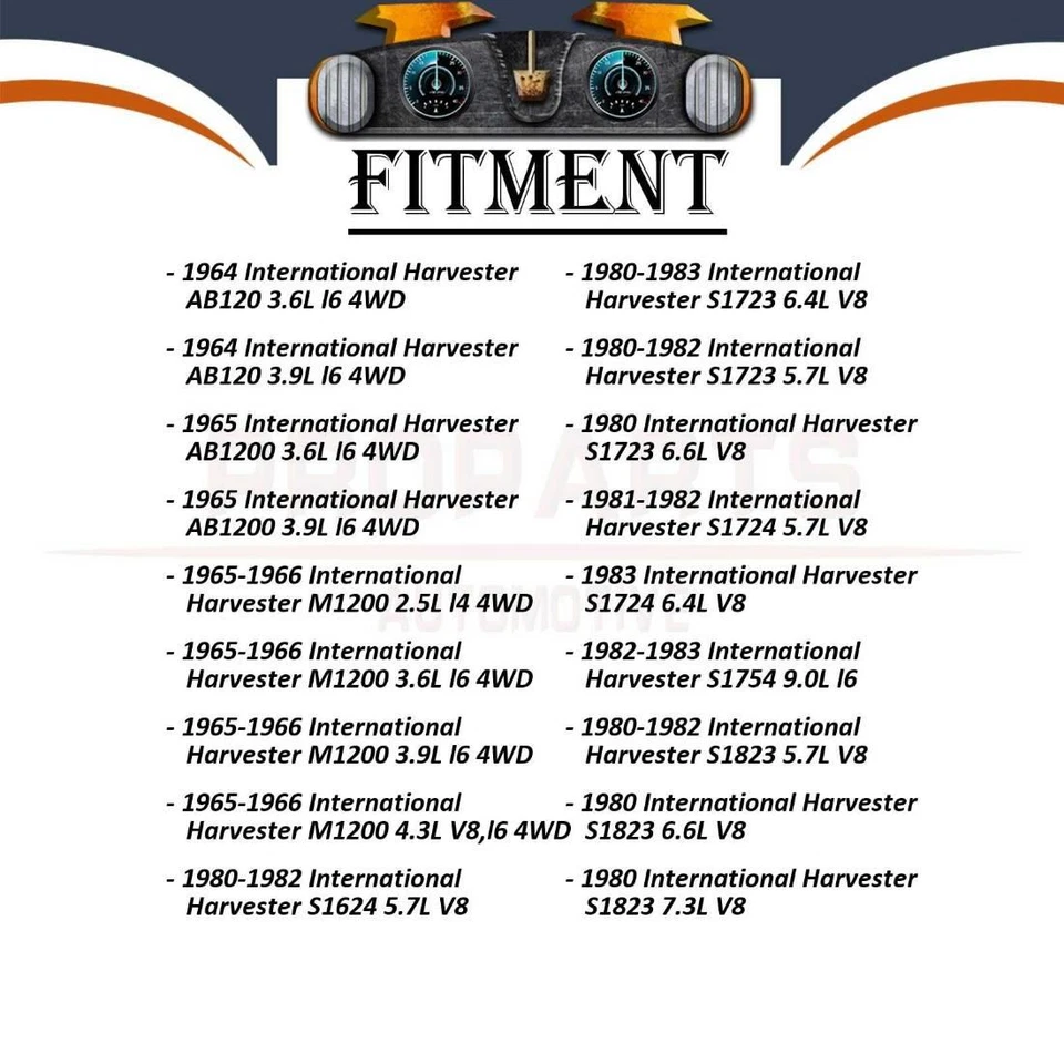 2x Kit de manguera de freno hidráulico delantera para International Harvester 1110 1971 6,4 L 4x4 Foto 2 de 4