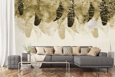 3D Gray Feather ZHUB7258 Wallpaper Wall Mural Removable Self-adhesive Ann 24