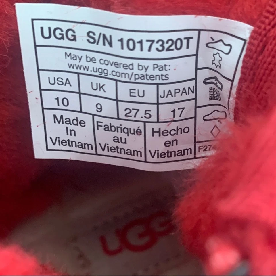 UGG новый унисекс Neumel II ботинки ребенка ясельного возраста размер 10 Chukka загрузки красный - Изображение 3 из 4