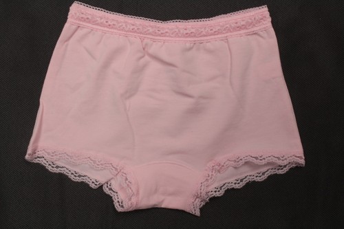 Girl's Underwear Soft Cotton 4 Colors Panties Boy-short Lace Trim Large (8/10) - Picture 5 of 10