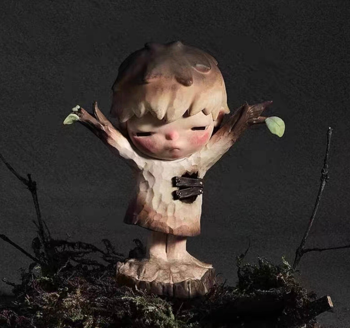 POP MART Reshape Series Hirono Woodcarving Confirmed Blind Box PVC