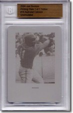 2004 Asdrubal Cabrera Rookie Press Plate RC BGS 1/1 Printing Plate
