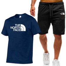 2pc Mens Sports Set Sweatshirt Casual T-shirt Running Cotton Outdoors Hot Sale22