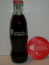 8 OZ COCA COLA COMMEMORATIVE BOTTLE - 2014 CENTER FOR CIVIL AND HUMAN RIGHTS