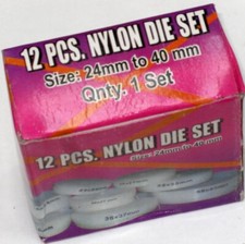 12 NYLON DIES for CASE  CRYSTAL PRESS 24mm - 40mm watch repairs