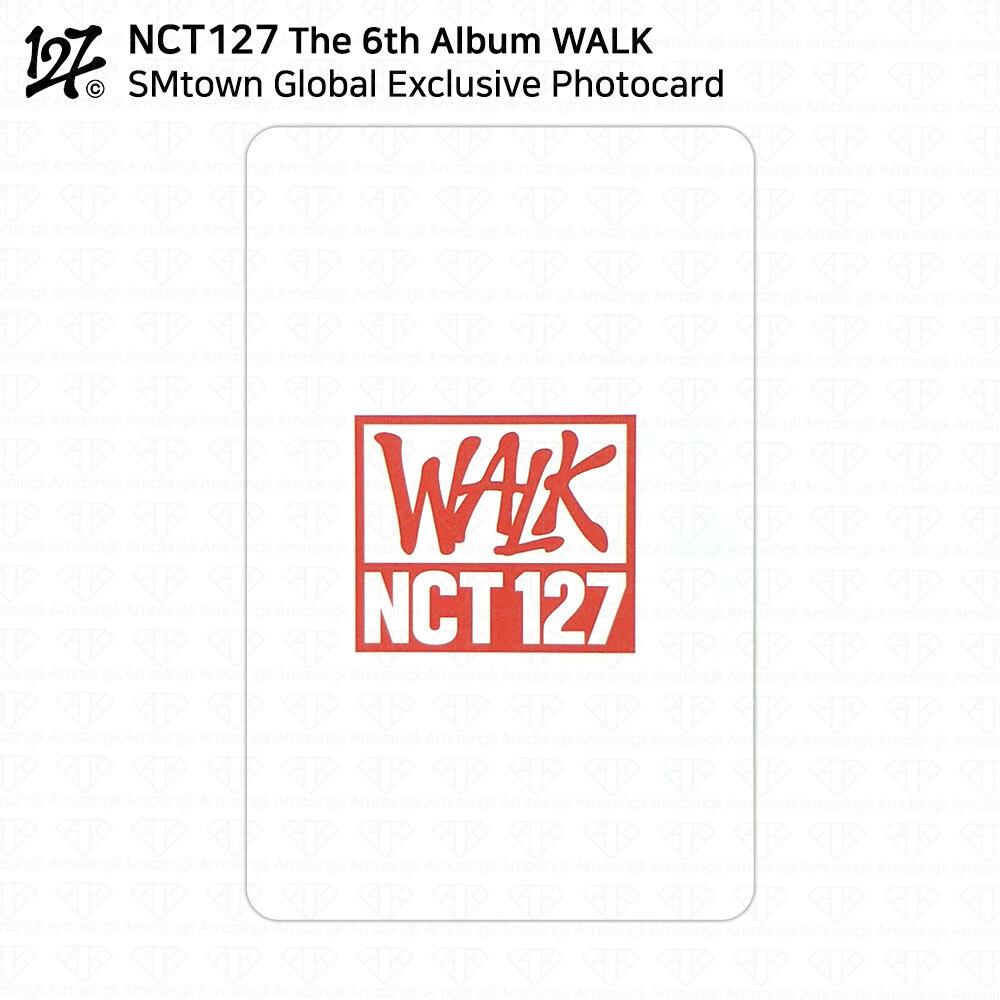 NCT127 The 6th Album WALK Exclusive Photocard SMtown Global