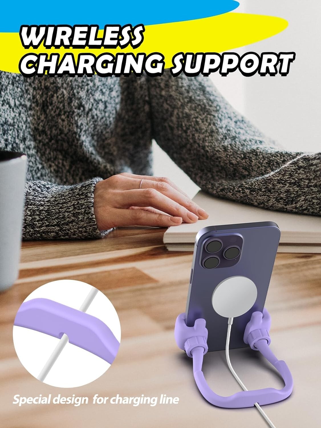 Valentines Day Gifts for Her Kids Teens Girls Cell Phone Stand: 2 Pack UPGRADE