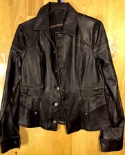 Custom Made Womens Motorcycle Jacket Med 7/9 Faux Leather Sweet Vegans
