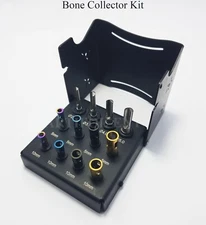 Dental Implant Surgical Bone Collector Kit Chip Maker Drills & Stopper 12 Pcs