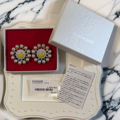 Takashi Murakami x Liquem Flower Earrings Multi  2024 Limited Japan NEW Kyoto
