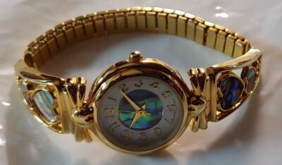 Vintage Goldtone Heart Women\'s Watch with Abalone Dial Avon | Accessories | Vintage Avon Abalone Heart Watch Women  main image 2