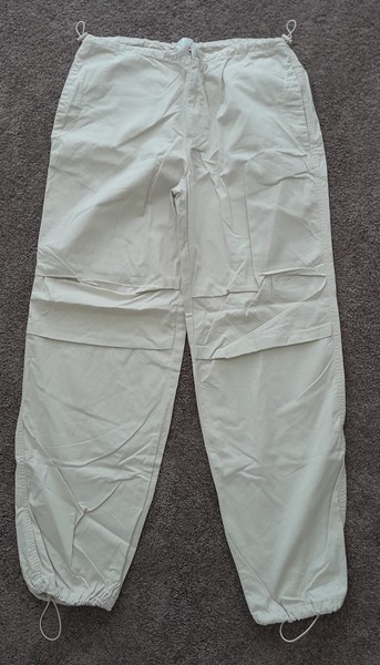 WOMENS SUPRE PARACHUTE PANTS X2 CREAM + GREY - SIZE 10