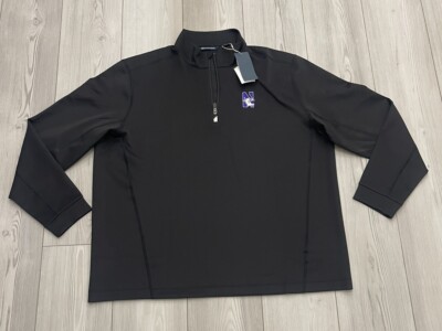 Cutter & Buck Mens NCAA Northwestern Wildcats 1/4 Zip Grau Pullover Size 2XL 
