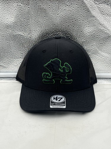 Truckermütze Notre Dame Fighting Irish NCAA '47 Marke schwarz Druckknopflasche verstellbar