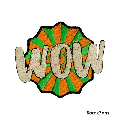 Wow Patch, Sommer Patch, Süß Patch, Bestickt Aufbügeln Patch