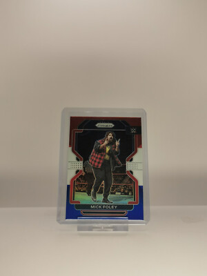 2022 Panini Prizm WWE Prizms Red White and Blue #190 Mick Foley
