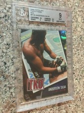2009 Topps UFC Round 2 Photo Finish Red Ruby - ANDERSON SILVA 5/8 - BGS 9