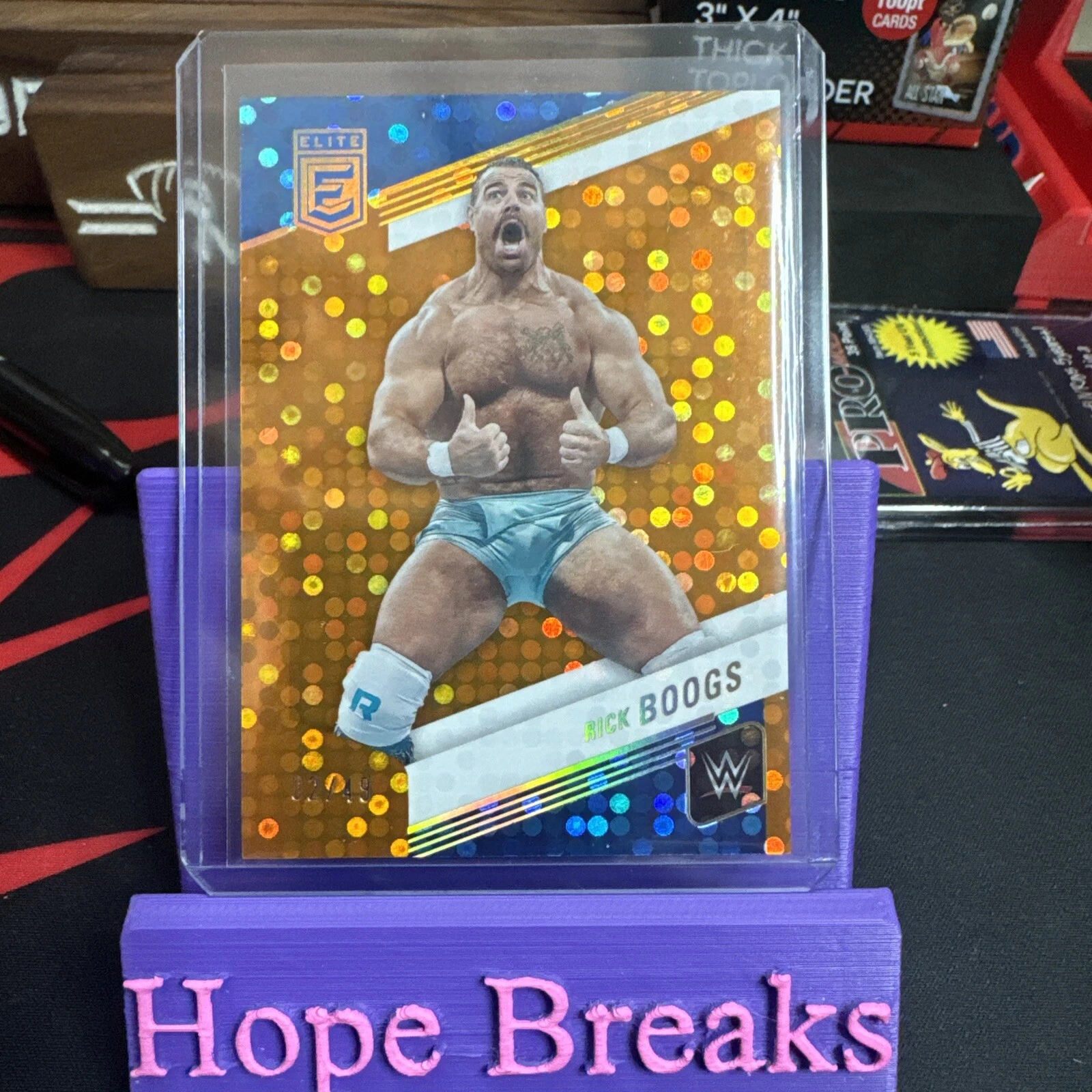 2023 Donruss Elite WWE Rick Boogs Base Orange 02/49 #83