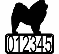 Chow Chow Dog House Address Sign - Made in USA