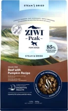 1.8# ZIWI Peak Steam & Dried Beef With Pumpkin Recipe Dog Food