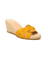 Veronica Beard Ivy Saffron Suede Espadrille Wedge Sandals Size US 9.5