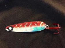 High Percentage Salmon Trolling Spoon With Hyper Vis Tape Not Paint 3 3/4”