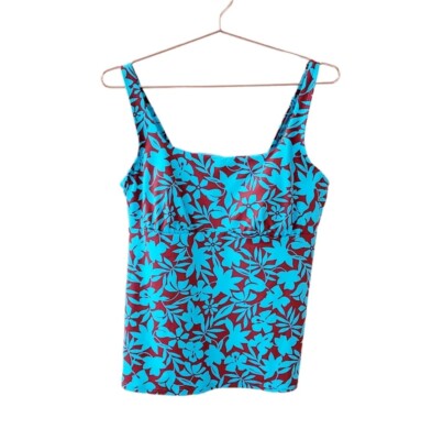 Haut De Maillot Lands’ End Turquoise – Taille 16, Neuf Sans étiquettes
