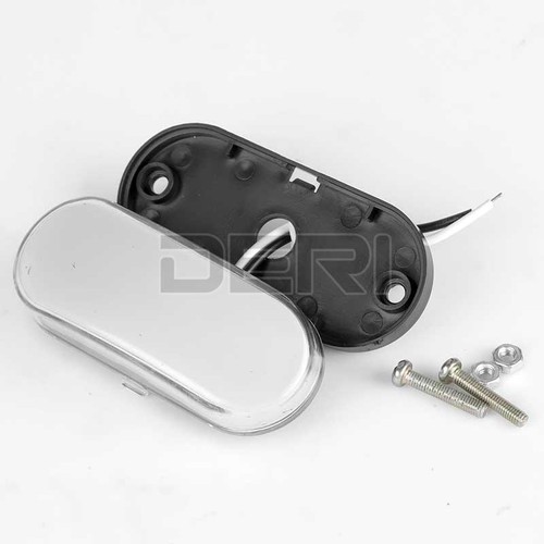 2PC White 9-LED Oval Side Marker Light Clearance Truck Trailer Waterproof 12-24V - Foto 9 di 9