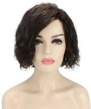Barbara - Wavy Kanekalon Synthetic Fiber Full Wig, 5.5 - 10", Off Black