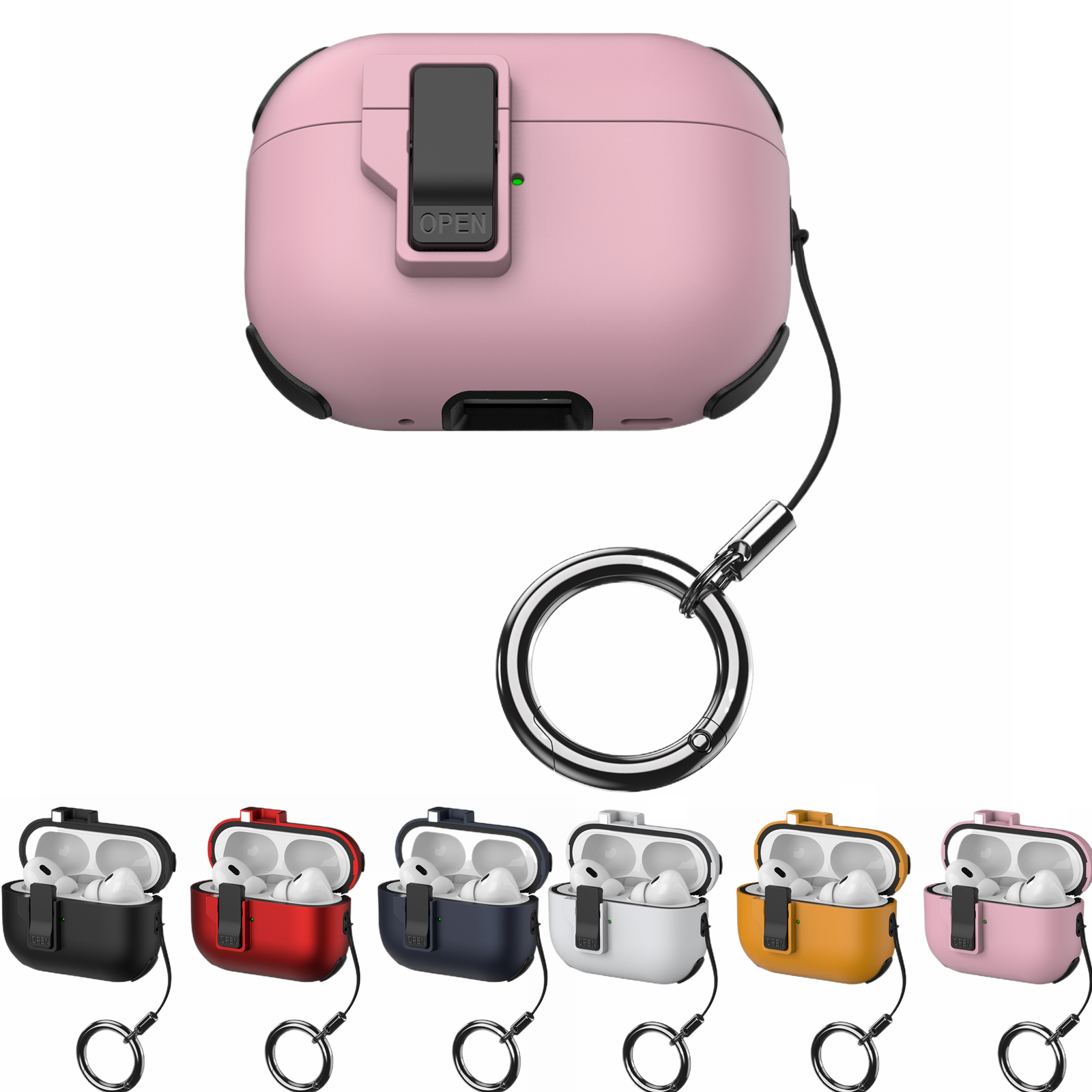 Protective Case For Apple AirPods Pro 2nd/1st Generation AirPods 3/2 Shockproof-image