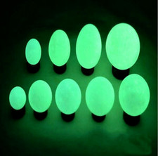 Bola de huevo de cristal de cuarzo luminosa que brilla en la oscuridad + bola de esfera de curación + S